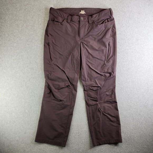 Duluth Pants Womens 14 Purple Softshell Articulated Reflective Hiking Camping - Picture 13 of 13
